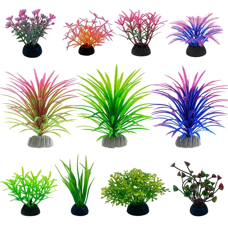Aquarium Plant Live - Simulação decorativa de aquário em pvc,