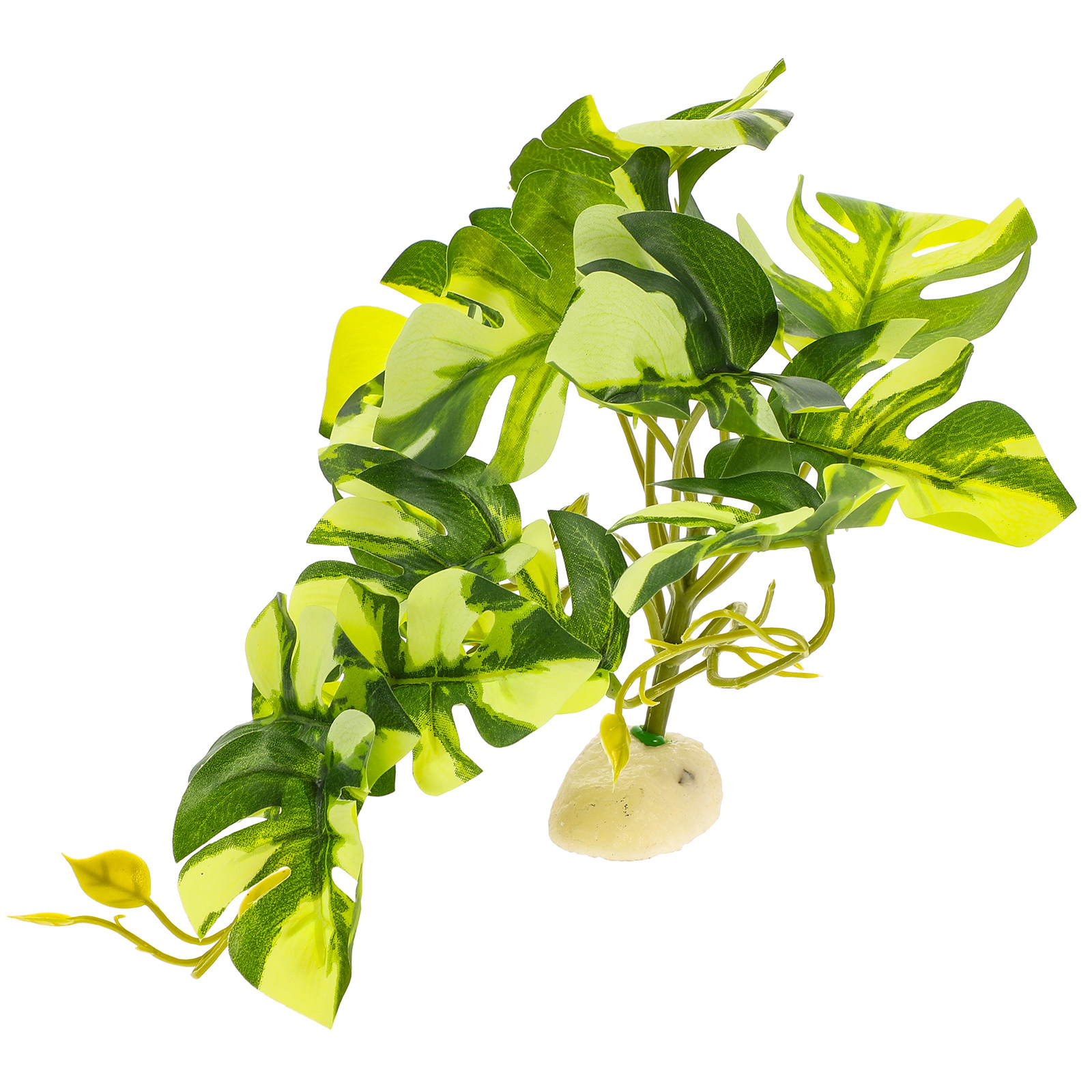 Planted Aquarium With Fish - Planta Artificial Realista de Resina para