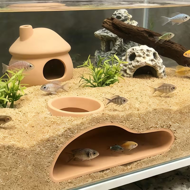 Túnel de Esconderijo para Peix - Aquarium Plant Live avaliação e preço