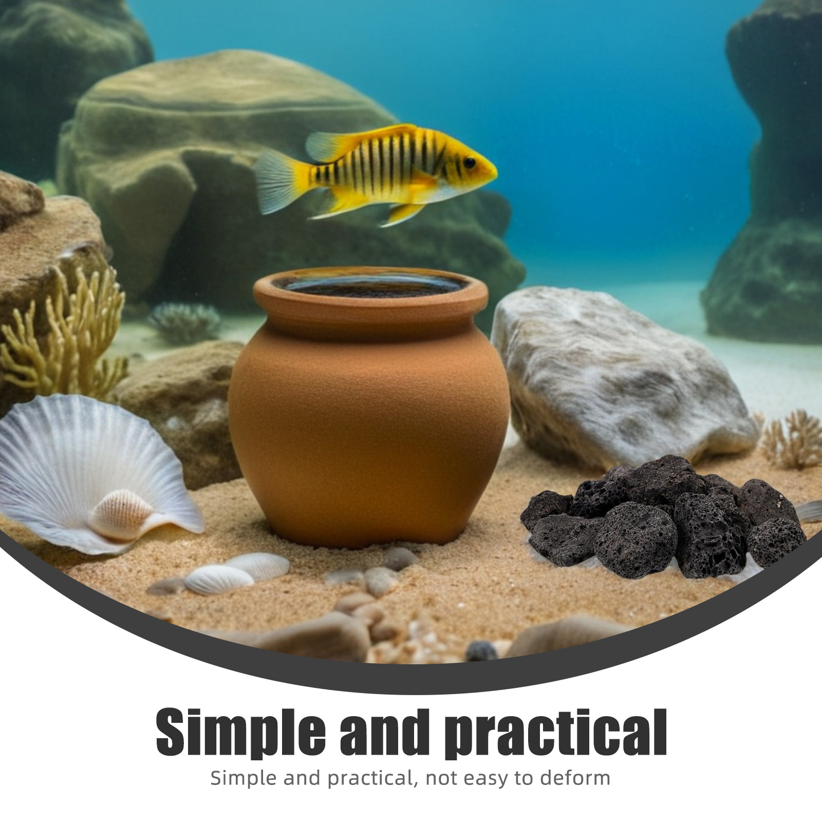 1 Pacote de Pedras Vulcânicas  - Planted Aquarium With Fish avaliação e preço